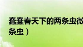 蠢蠢春天下的两条虫微博（蠢蠢 春天下的两条虫）