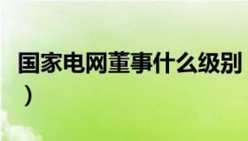 国家电网董事什么级别（国家电网董事长是谁）