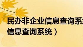 民办非企业信息查询系统(上海)（民办非企业信息查询系统）