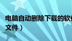 电脑自动删除下载的软件（电脑自动删除下载文件）