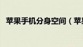 苹果手机分身空间（苹果手机分身版微信）