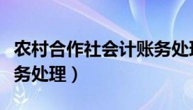 农村合作社会计账务处理（农村合作社会计账务处理）