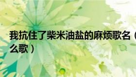 我抗住了柴米油盐的麻烦歌名（抗住了柴米油盐的麻烦是什么歌）