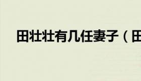 田壮壮有几任妻子（田壮壮的老婆是谁）