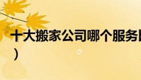 十大搬家公司哪个服务比较好（十大搬砖网游）