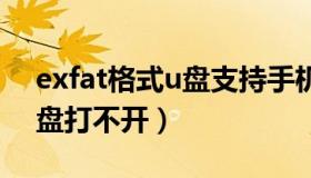 exfat格式u盘支持手机otg吗（exfat格式u盘打不开）