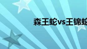森王蛇vs王锦蛇（森王蛇）