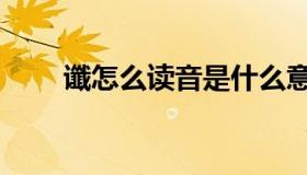 谶怎么读音是什么意思（谶怎么读）