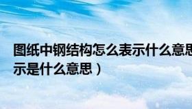 图纸中钢结构怎么表示什么意思（钢结构图纸中钢柱中的表示是什么意思）