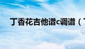 丁香花吉他谱c调谱（丁香花吉他谱c调）