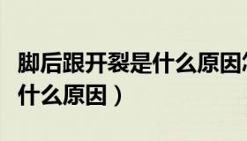 脚后跟开裂是什么原因怎么治（脚后跟开裂是什么原因）