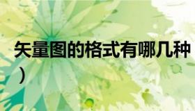 矢量图的格式有哪几种（矢量图的格式是什么）