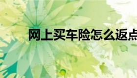 网上买车险怎么返点（网上买车险）
