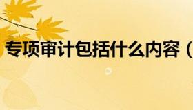 专项审计包括什么内容（专项审计包括哪些）