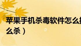 苹果手机杀毒软件怎么操作（苹果手机杀毒怎么杀）