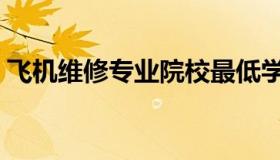 飞机维修专业院校最低学历（飞机维修专业）
