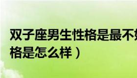 双子座男生性格是最不好的吗（双子座男生性格是怎么样）