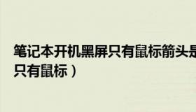 笔记本开机黑屏只有鼠标箭头是什么原因（笔记本开机黑屏只有鼠标）