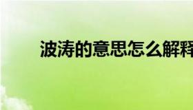 波涛的意思怎么解释（波涛的意思）