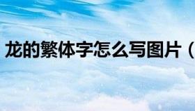 龙的繁体字怎么写图片（龙的繁体字怎么写）