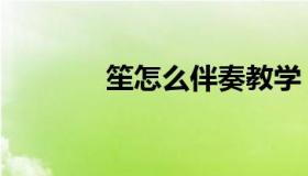 笙怎么伴奏教学（笙怎么读）