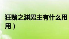 狂赌之渊男主有什么用（狂赌之渊男主有什么用）