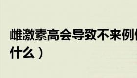 雌激素高会导致不来例假吗（雌激素高会导致什么）