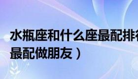 水瓶座和什么座最配排行榜（水瓶座和什么座最配做朋友）