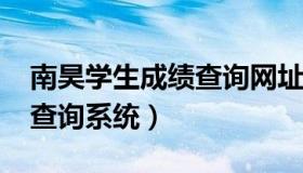 南昊学生成绩查询网址2020（南昊学生成绩查询系统）