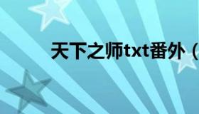 天下之师txt番外（天下之师txt）