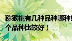 猕猴桃有几种品种哪种好（请问猕猴桃的哪一个品种比较好）