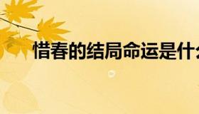 惜春的结局命运是什么（惜春的结局）