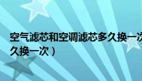 空气滤芯和空调滤芯多久换一次啊（空气滤芯和空调滤芯多久换一次）