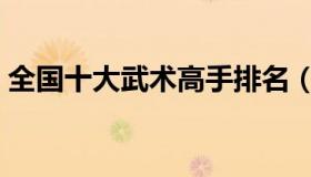 全国十大武术高手排名（全国十大武术名校）