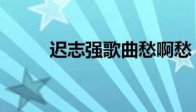 迟志强歌曲愁啊愁（迟志强歌曲）