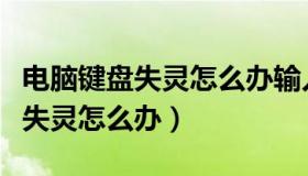 电脑键盘失灵怎么办输入不了密码（电脑键盘失灵怎么办）