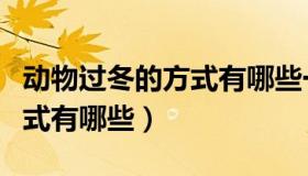 动物过冬的方式有哪些一年级（动物过冬的方式有哪些）