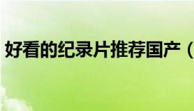 好看的纪录片推荐国产（好看的纪录片推荐）