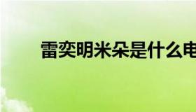雷奕明米朵是什么电视剧（雷奕明）