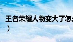 王者荣耀人物变大了怎么调小（王者荣耀人物）