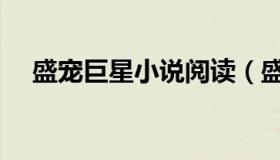 盛宠巨星小说阅读（盛宠巨星小说资源）