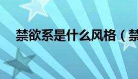 禁欲系是什么风格（禁欲系是什么意思）