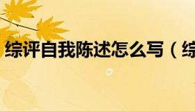 综评自我陈述怎么写（综评自我陈述怎么写）