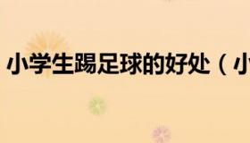 小学生踢足球的好处（小学生踢足球的好处）