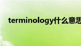 terminology什么意思（terminology）