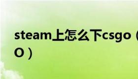 steam上怎么下csgo（steam上怎么下CSGO）