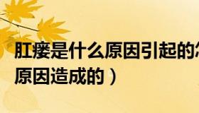 肛瘘是什么原因引起的怎么治疗（肛瘘是什么原因造成的）