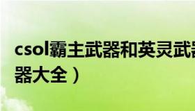 csol霸主武器和英灵武器哪个好（csol霸主武器大全）