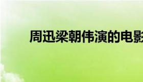 周迅梁朝伟演的电影（周迅梁朝伟）