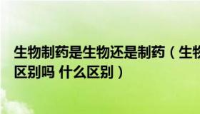 生物制药是生物还是制药（生物制药行业与生物医药行业有区别吗 什么区别）